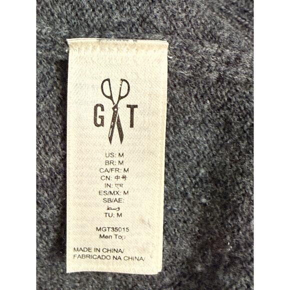 Goodthreads Gray 100% Lambswool Wool Pullover Crew Neck Sweater Men’s Size M - Picture 9 of 16